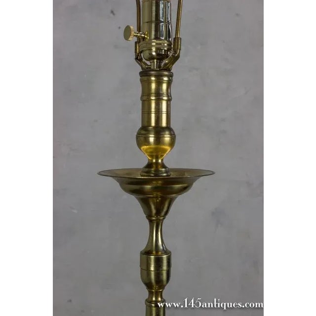 French Bronze and Brass Table Lamp, 1940s For Sale - Image 4 of 9