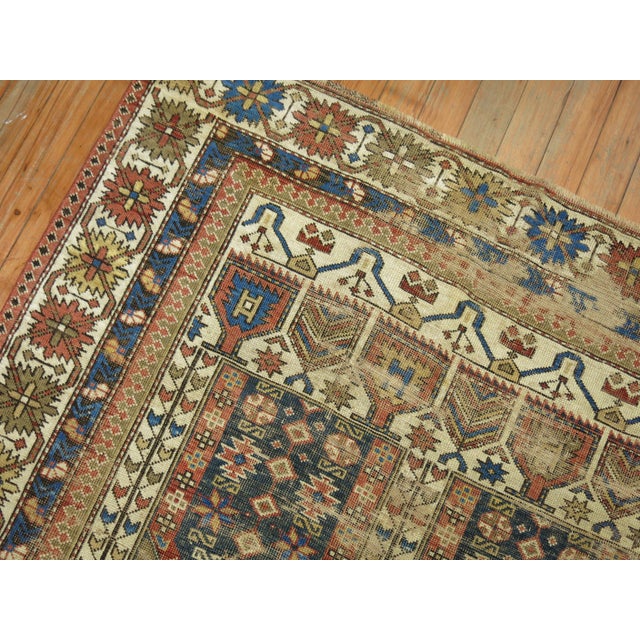 19th Century Caucasian Rug - 3'7" x 5'2" For Sale - Image 9 of 9