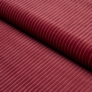 Schumacher Wyatt Corduroy Fabric In Merlot For Sale