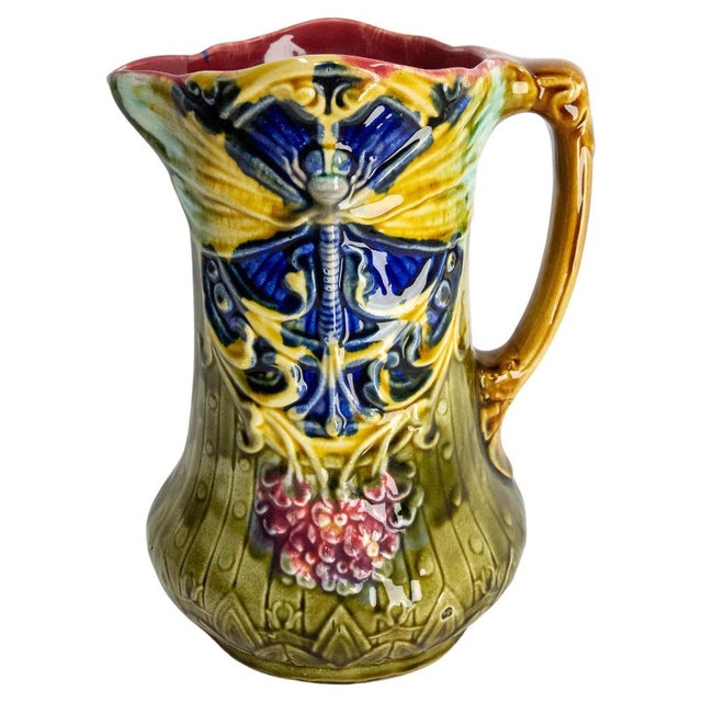 Antique Art Nouveau Pitcher, 1890s For Sale - Image 9 of 9
