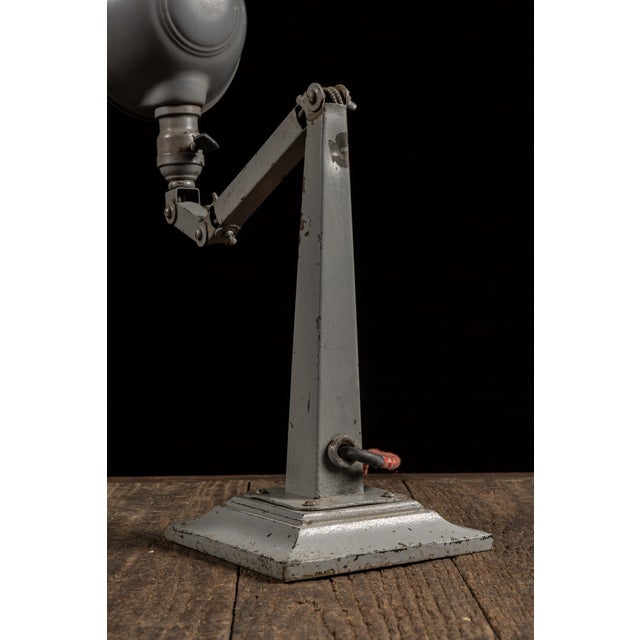 Vintage No. 306 Articulating Task Lamp by American Fixture For Sale - Image 12 of 15