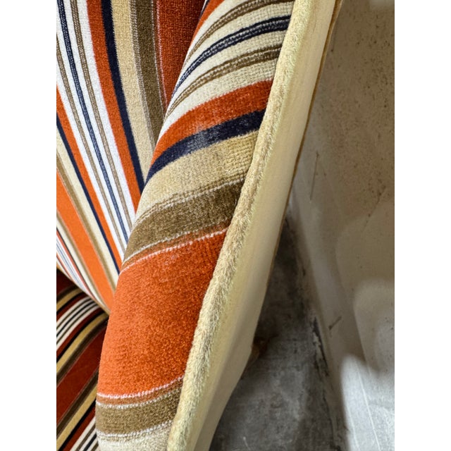 Vintage Sherrill Smoking Room Library Wingback Chair For Sale - Image 9 of 12