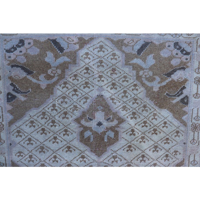 Early 20th Century Antique Persian Serab Small Rug in Brown, Tan and Neutrals 3'1 X 5'6 For Sale - Image 5 of 13