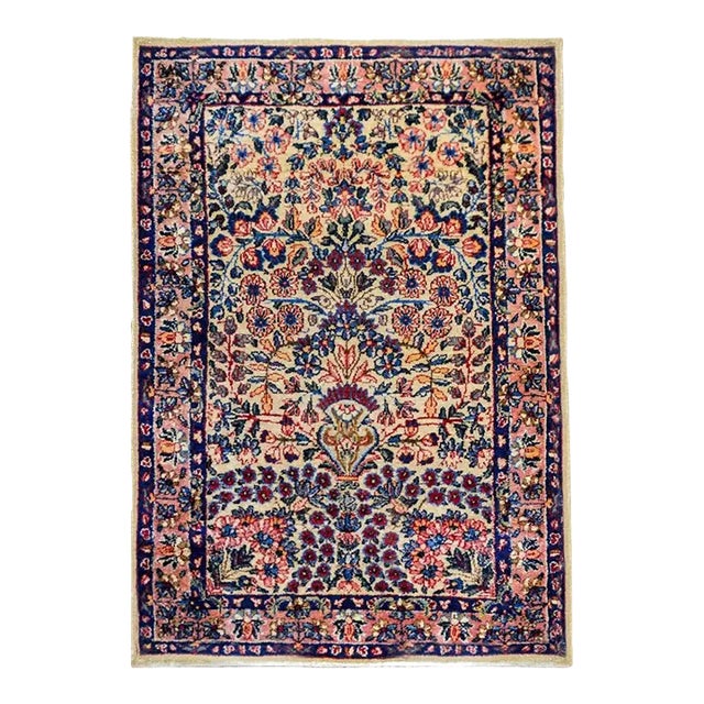 Early 20th Century Lavar Kirman Rug For Sale