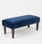Mid-Century Hungarian Bench in Blue Velvet with Nailhead Trim For Sale - Image 4 of 7