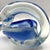 Glass 1970s Hand Blown Blue & Transparent Art Glass Swan Ring Tray For Sale - Image 7 of 7