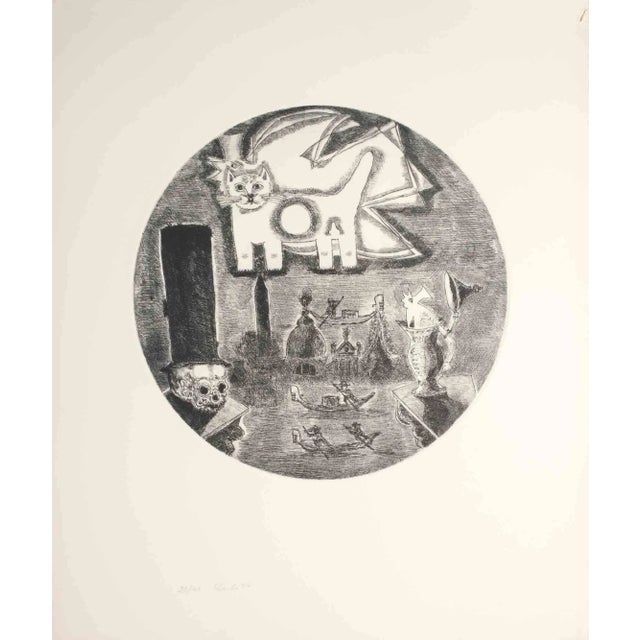 Death in Venice is an artwork realized by Gianpaolo Berto, 1974. Etching, 60 x 50 cm. Edition 28/40, Dated 74' in the...