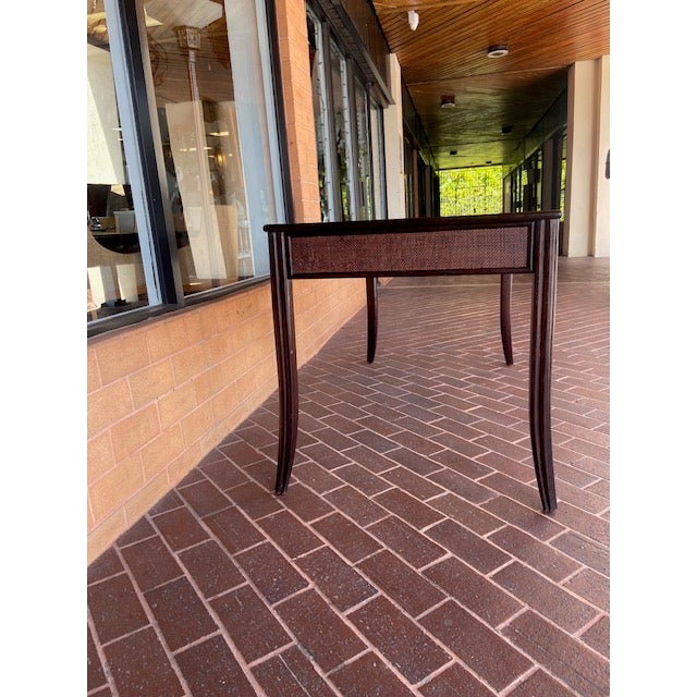 American Mid 20th Century Barbara Barry for McGuire Writing Desk For Sale - Image 3 of 5