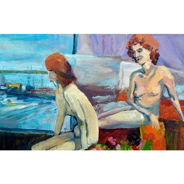 Modern Patricia Gren Hayes "Looking out the Window" Modern Acrylic on Canvas 2003 For Sale - Image 3 of 8