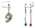 The Met Paintbrush & Palette Drop Earrings Sterling Silver Posts Mma Artist New For Sale