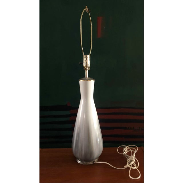Gray Mid Century Modern Lamp For Sale - Image 8 of 10