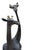Late 20th Century Bronze 50-Inch Standing Giraffe Sculptures, a Pair For Sale - Image 5 of 8