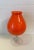 Murano Mid-Century Orange Glass Footed Bowl For Sale - Image 4 of 4
