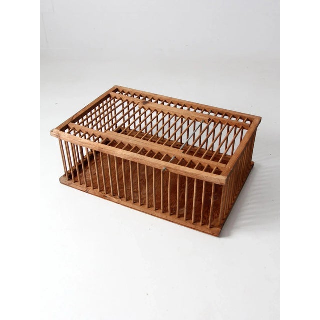 Mid Century Wooden Farm Crate For Sale - Image 10 of 13