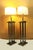 This is a fantastic pair of polished steel mid century, skyscraper floor lamps. I love the four columns and the heavy...
