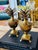 Metal Vintage Mid Century Pair of Brass Pineapple Urns For Sale - Image 7 of 7