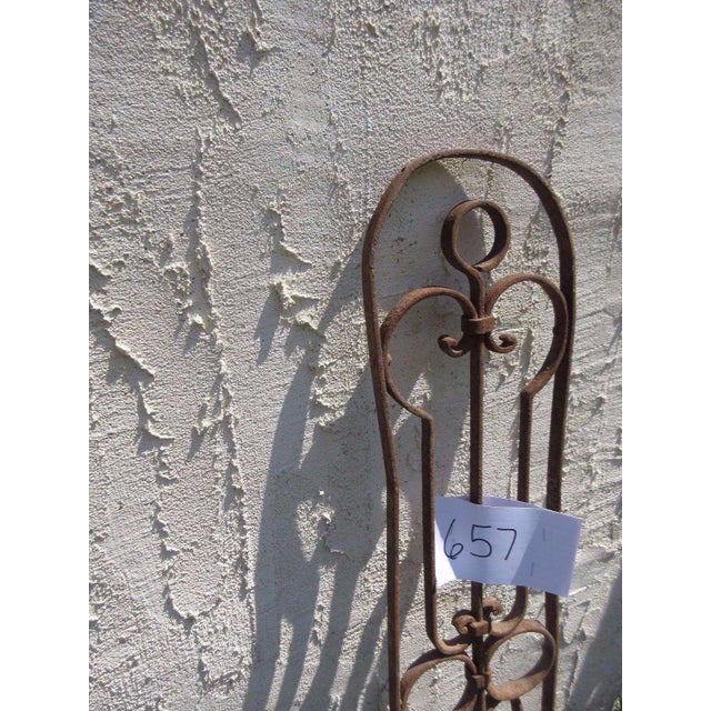 1900 - 1909 Antique Victorian Iron Gate Architectural Salvage For Sale - Image 5 of 5