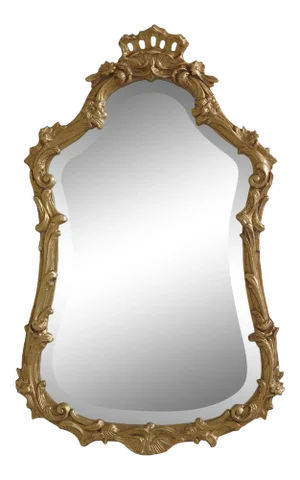 Friedman Brothers Model 6139 Beveled Glass Gold Framed Mirror