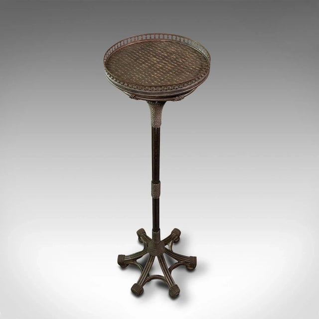 1960s Vintage English Brass Decorative Torchere For Sale - Image 4 of 13