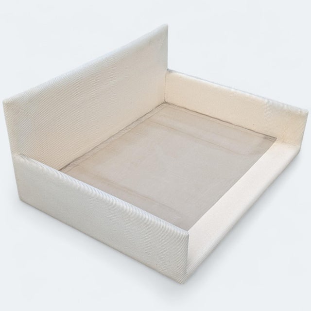 Italian Postmodern Oversized Lounge Chair in Cream Upholstery, 1970s, Mid-Century For Sale - Image 9 of 15