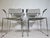 Mid-Century Stackable Chrome and Leather Chairs, Italy, 1970s, Set of 4 For Sale - Image 13 of 15