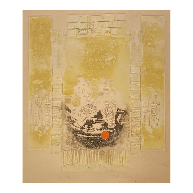 Rene Mels Sable Empreinte Embossed Etching For Sale