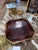 Vintage Octagonal Tortoiseshell-Style Serving Tray With Brass-Tone Rim For Sale - Image 4 of 6