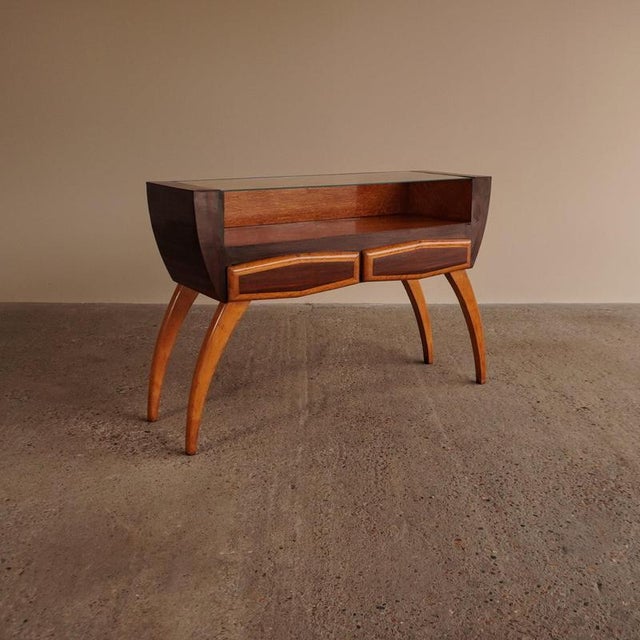 Sculptural Walnut Console Table For Sale - Image 15 of 15