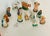Antique set of 14 Nativity scene figurines.