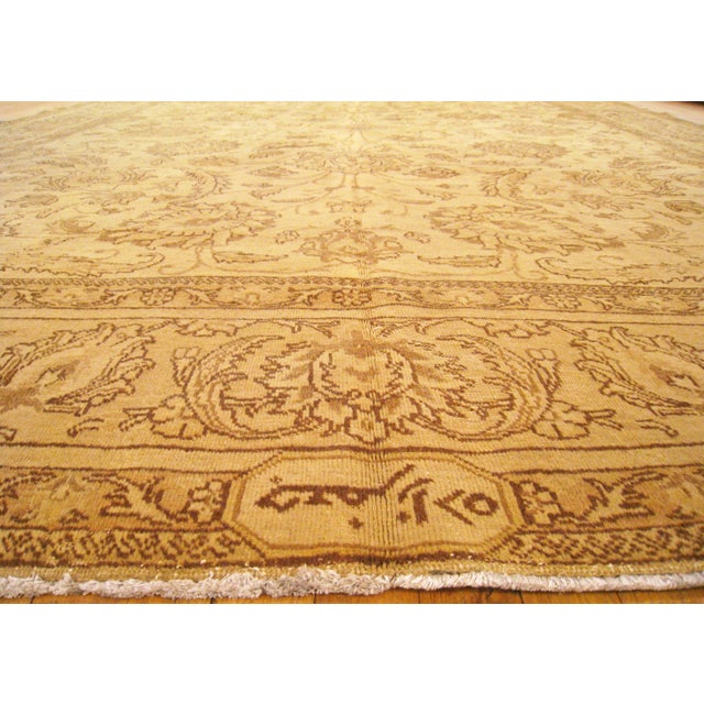 Textile Vintage Perisan Decorative Oriental Tabriz in Room Size For Sale - Image 7 of 12