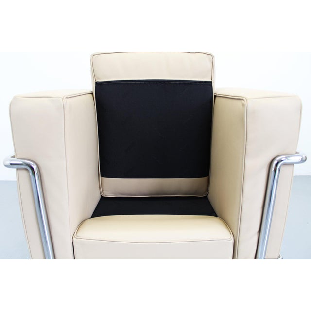 Beige LC2 Chair by Le Corbusier for Cassina, 2000s For Sale - Image 8 of 11