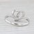 Piero Milano Diamond Heart Swirl Ring 18k White Gold With Box Size 7 For Sale - Image 4 of 9