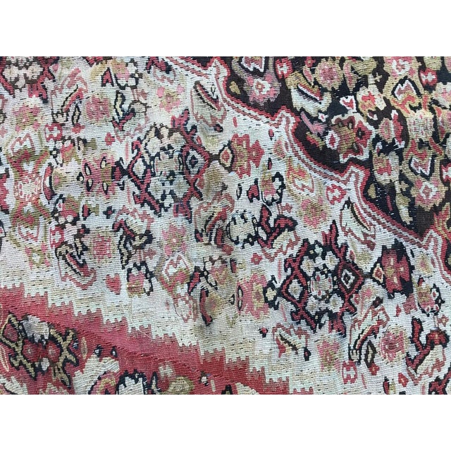 Antique Fine Senneh Kilim Rug, 1890s For Sale - Image 13 of 16