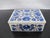 Taj Mahal White Marble Lapis Lazuli Flower Inlaid Jewelry Trinket Box With Lid For Sale - Image 11 of 12