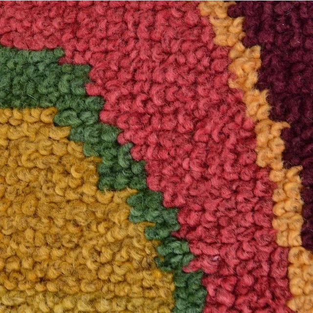 Mid-Century Modern Art Rug in Wool, 1950s For Sale - Image 6 of 11