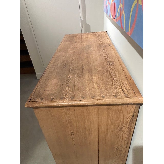19th Century English Natural Pine Chest of Drawers For Sale - Image 10 of 17
