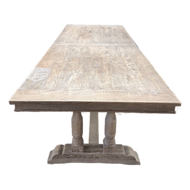 Vintage Restoration Hardware Trestle Dining Table For Sale