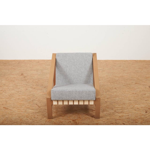 Armchair in Painted Wood with Webbing Upholstery by Benedikt Rohner for Oswald, 1958 For Sale - Image 3 of 14