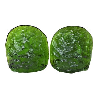 Vintage Art Glass Bookends - a Pair For Sale