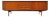 Mid-Century Danish Teak Lowboard with Roller Doors by Oswald Vermaercke for V-Form, 1950s For Sale