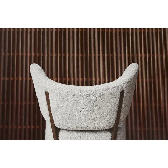 Animal Skin Brown Leather Natural Oak My Own Chair Lounge Chair by Lassen For Sale - Image 7 of 10