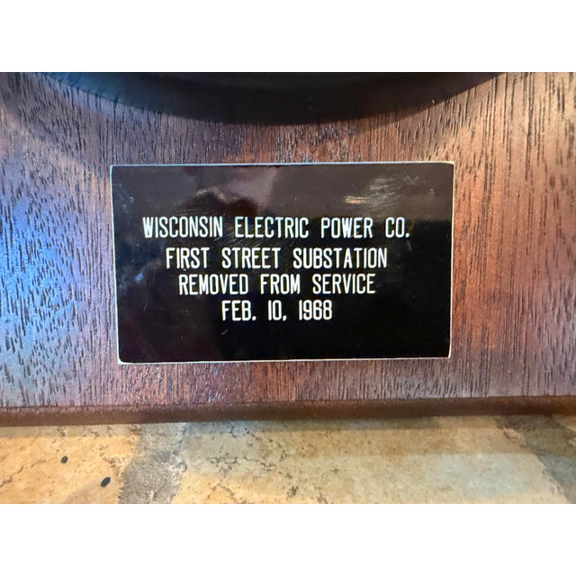 Industrial Antique Weston Electrical Instrument Co. Voltmeter From Milwaukee First Street Substation (1910s With Plaques) Working Condition For Sale - Image 3 of 9