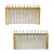 Glass and Brass Tubi Tempio Wall Lights, Set of 2 For Sale - Image 9 of 9