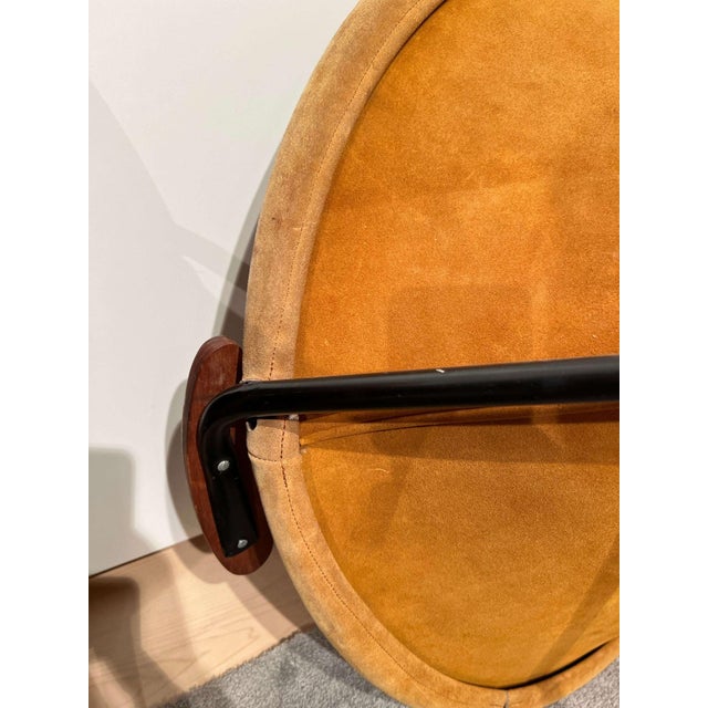 Set of Suede Balloon Chairs attributed to Hans Olsen For Sale - Image 17 of 18