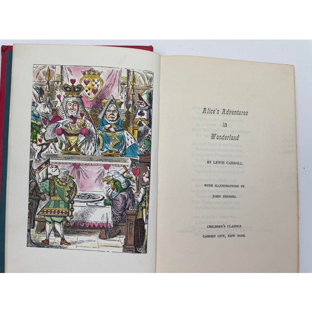 Alice's Adventures in Wonderland by Lewis Carroll Circa 1945 - Rare Vintage Edition. Vintage Book Alice in Wonderland by...