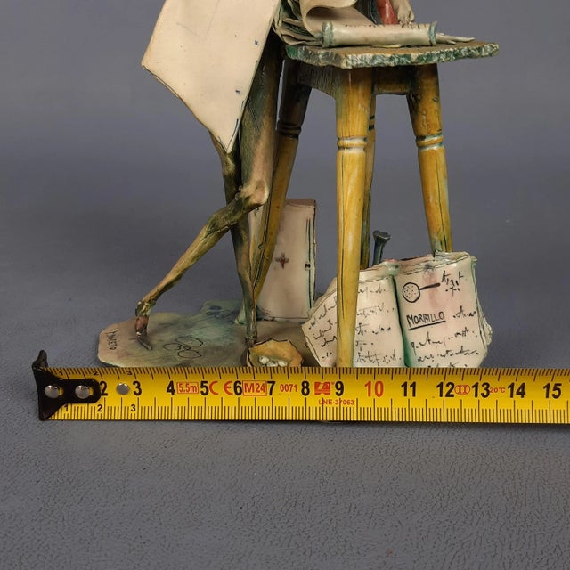 Vintage Ceramic Sculpture of the Wren Scientist by Toni Moretto, 1950s For Sale - Image 12 of 14
