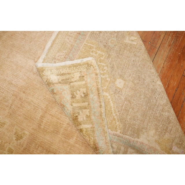 Asian Antique Vintage Geometric Turkish Room Size Rug - 10'5" x 12'3" For Sale - Image 3 of 9