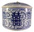 Wide-Mouthed Chinese Blue and White "Double Happiness" Lidded Jar / Biscuit Jar For Sale