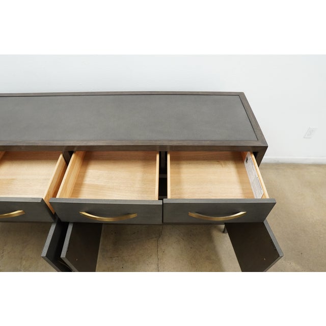 Bassett Emilia Shagreen Credenza For Sale - Image 16 of 18