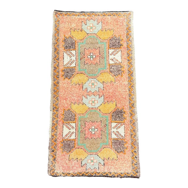 Turkish Vintage Runner Rug 3'4" x 12'9" #17073 For Sale